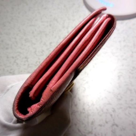 Gucci Pink Leather 'Eclipse' Style XL Gold Disk - Picture 5 of 8